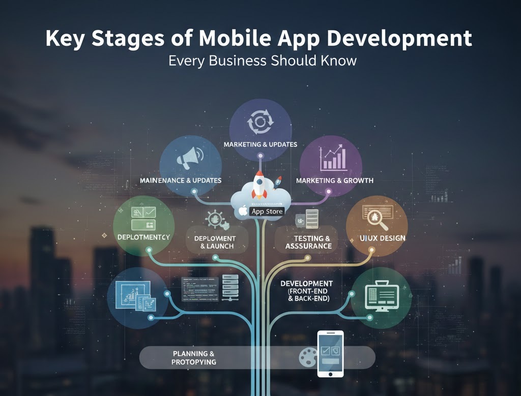 mobile app development stages