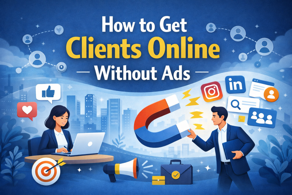 how to get clients online without ads