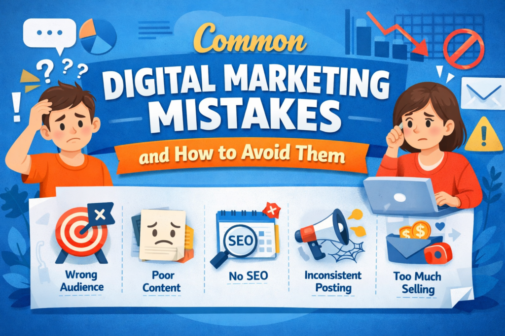 common digital marketing mistakes