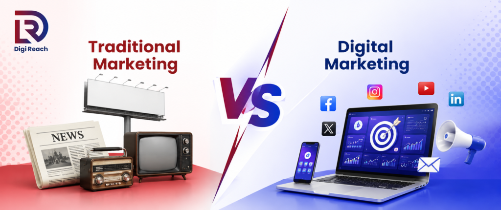 Traditional Marketing vs Digital Marketing